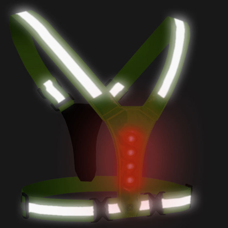 USB-Rechargeable LED Safety Vest - Image 3