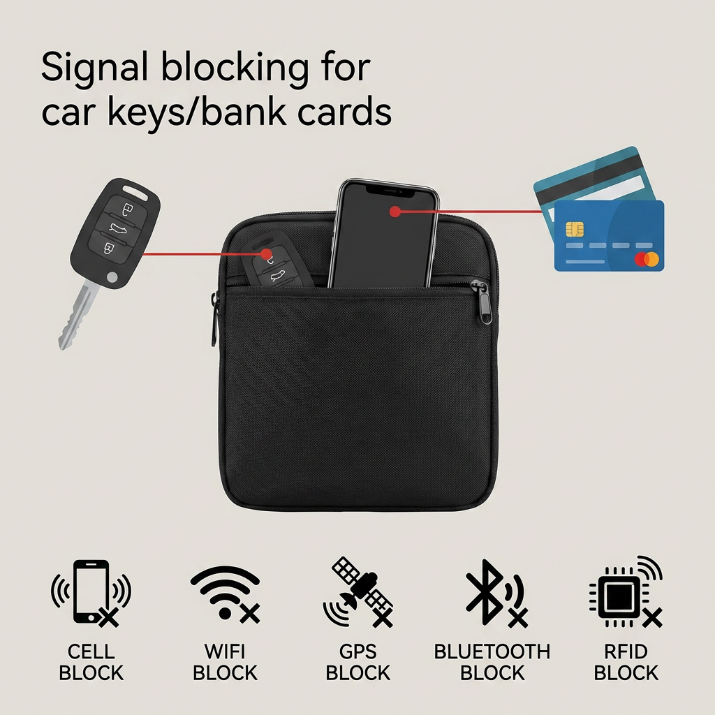 UL94VO Fireproof Faraday Signal Shielding Bag - Image 5