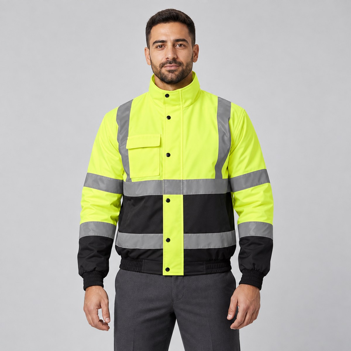 Waterproof Hi-Vis Reflective Padded Jacket - NWAN studio