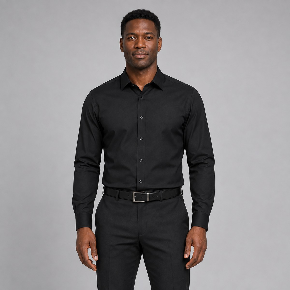 Custom Black Corporate Dress Shirts - NWAN studio