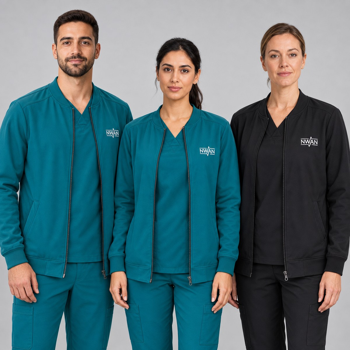 Custom Healthcare Scrub Jackets for Clinic Teams - NWAN studio