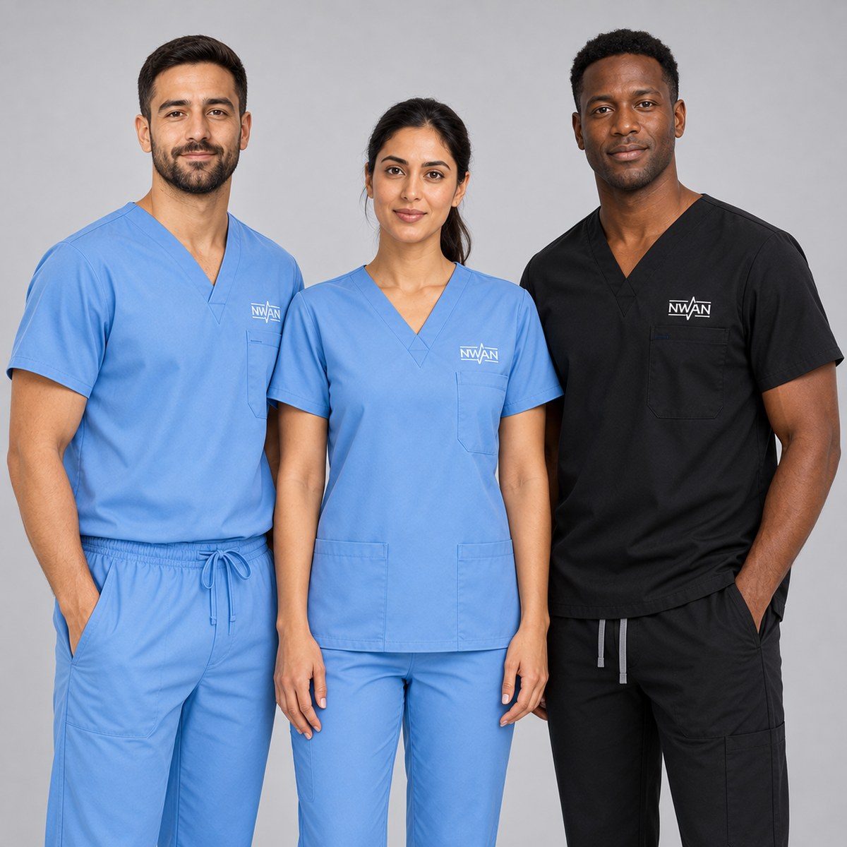 Custom Healthcare Scrub Sets with Embroidered Logo - NWAN studio