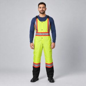 Insulated Reflective Bib Overalls for Work Teams