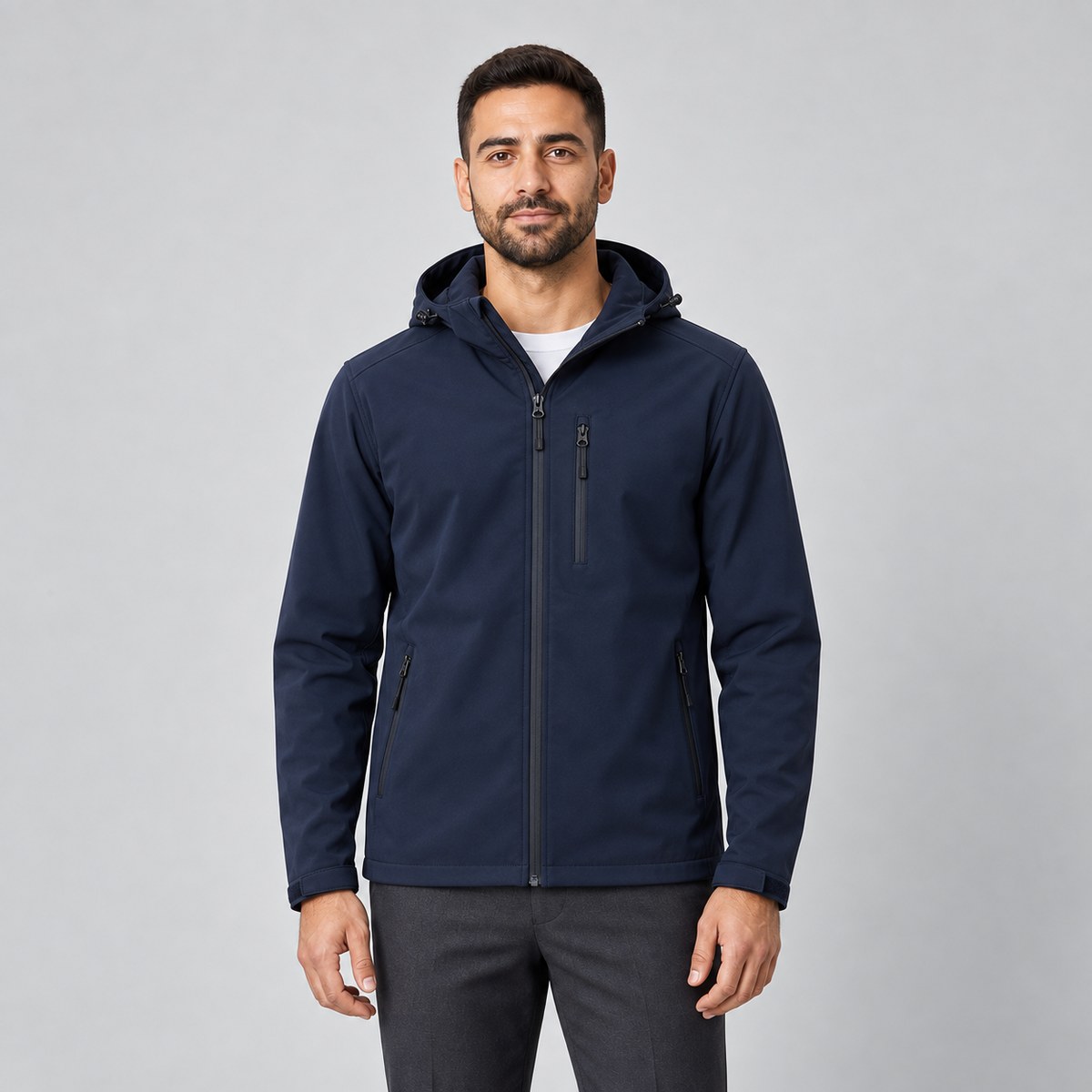 Custom Lightweight Hooded Softshell Jackets - NWAN studio