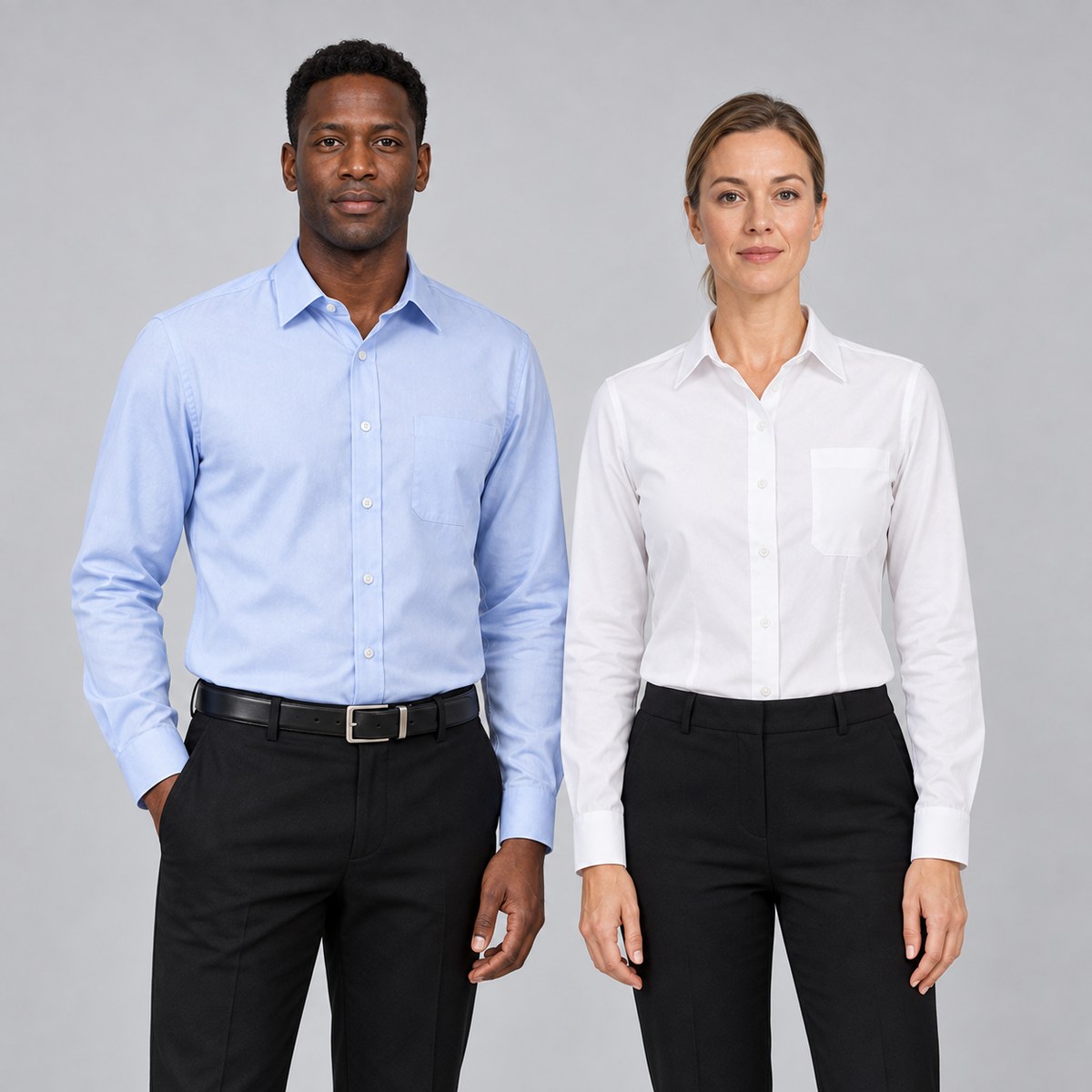 Wrinkle-Resistant Hotel Staff Dress Shirts - NWAN studio
